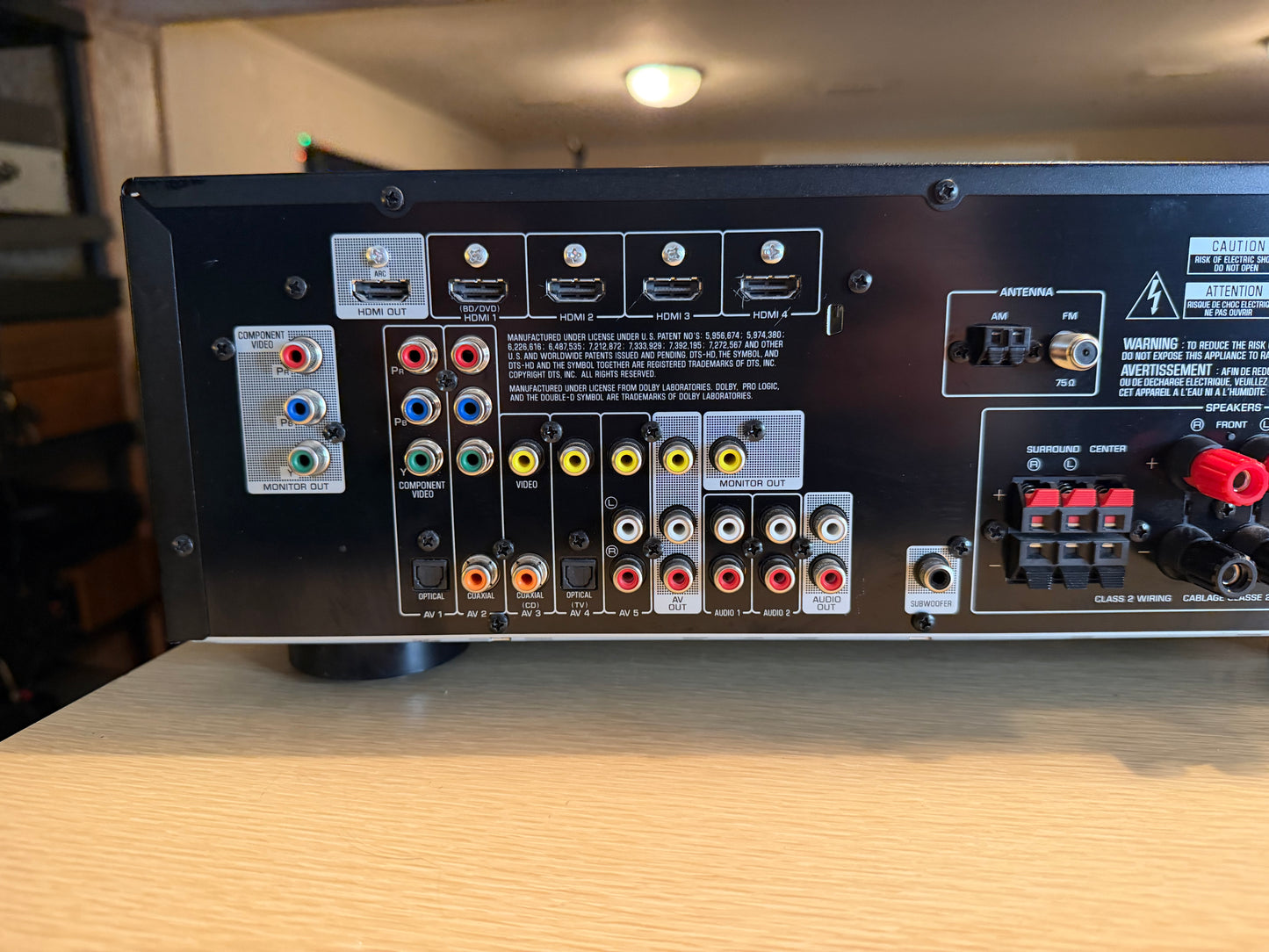 Yamaha RX-V373 5.1 Ch HDMI Home Theatre Surround Receiver Serviced Remote Bundle