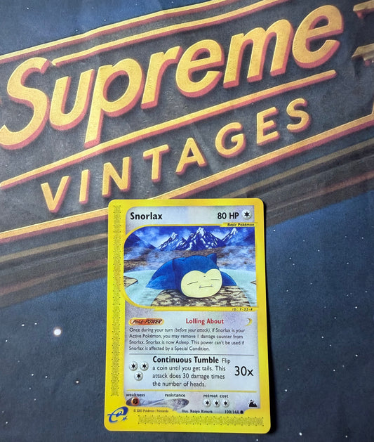 Snorlax 100/144 Skyridge Non-Holo Pokémon Card LP Rare