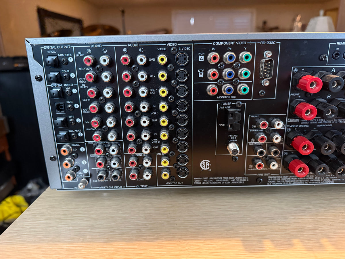Yamaha RX-V1500 AV receiver 7.1 ch 120WPC Fresh Service Near Mint Remote Bundle!