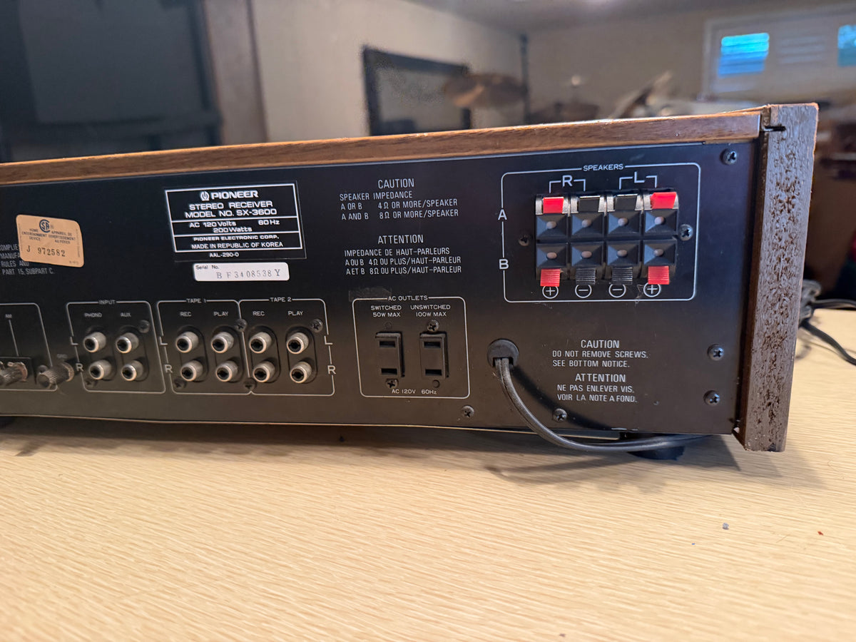 Pioneer SX-3600 Stereo Receiver Near Mint Full FRESH SERVICING Beautiful Sound🎶