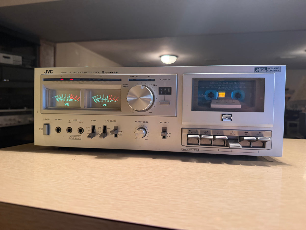 JVC KD‑A3 Stereo Cassette Deck Tape Super ANRS High‑Fidelity Fresh Service 🔥🎶