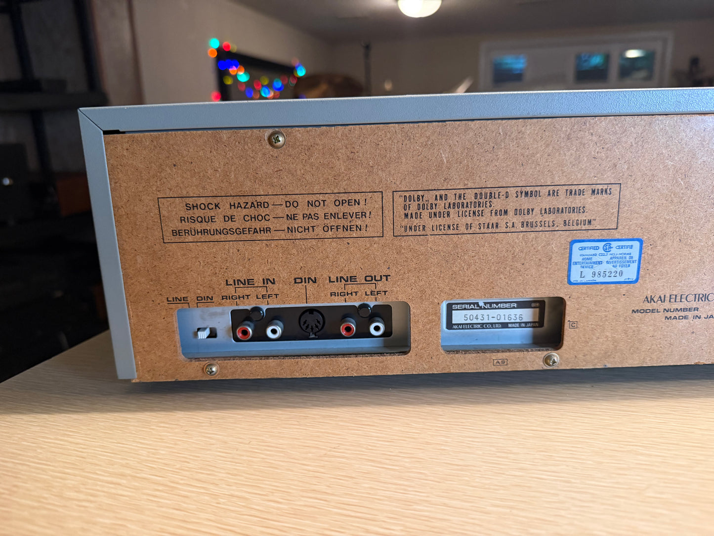 Akai CS-M01A  Cassette Deck Dolby - Clean, Working, Full Fresh Servicing Rare🎶