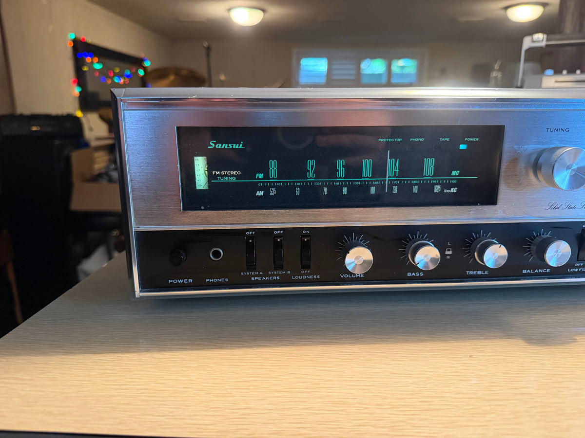 Serviced Sansui 3000A Solid State AM/FM Stereo Receiver Vintage Audiophile Rare!