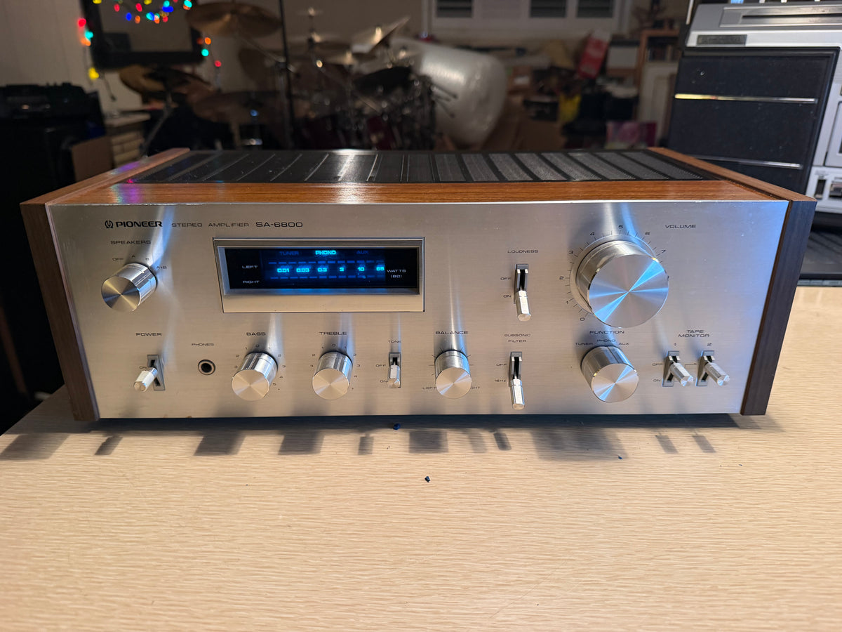Pioneer SA-6800 Stereo Amplifier Vintage Beauty Japan Fresh Service Rare 🎶🔥