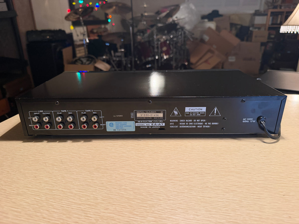 AKAI EA-A7 Digital Graphic Equalizer+Large Spectrum Analyzer Freshly Serviced🎶