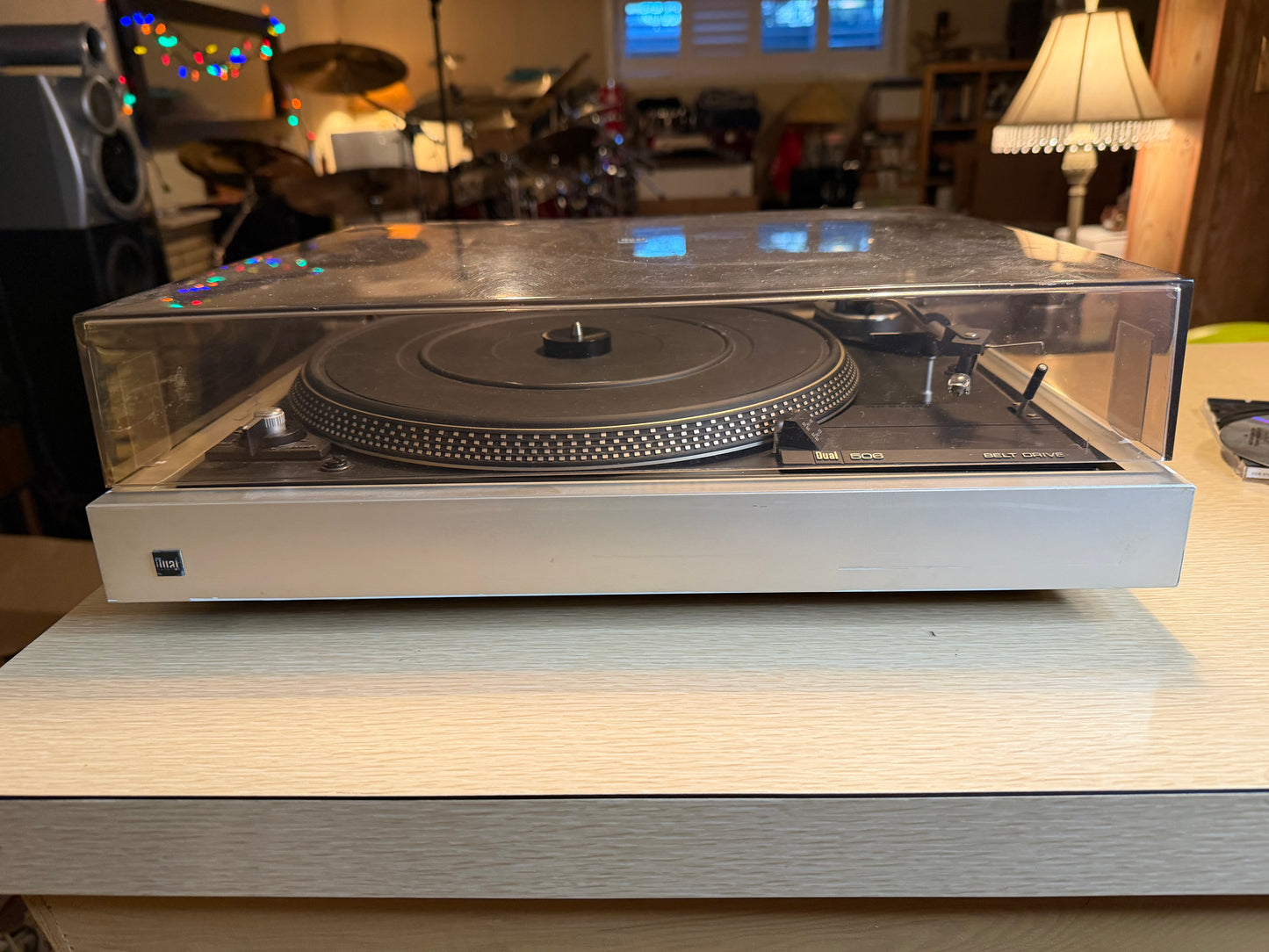 Beautiful Dual Model 506 Turntable Fully Functional With New Belt Cleaned Rare