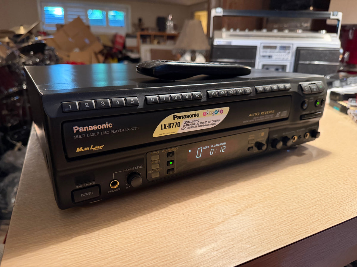 Panasonic LX-K770 Auto-Reverse LD CD Player Mint Condition Fully Tested with remote