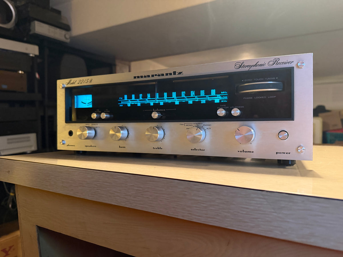 Marantz 2215B Stereo Receiver, New LED's, Fresh Pro Service Near Mint Beauty🎶🔥