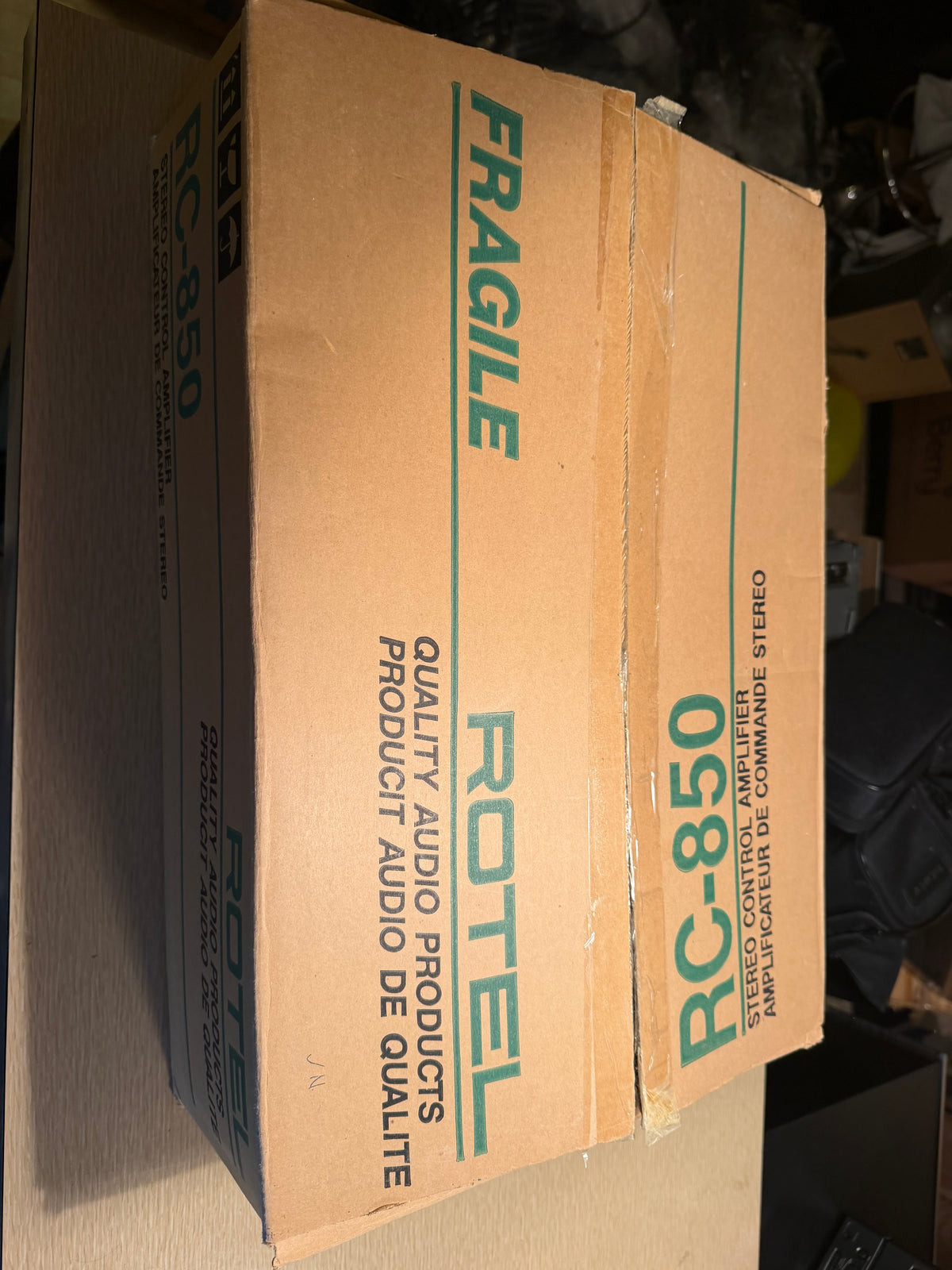 Rotel RC-850 PREAMPLIFIER High Fidelity Near Mint Serviced Complete In Box🔥🎶