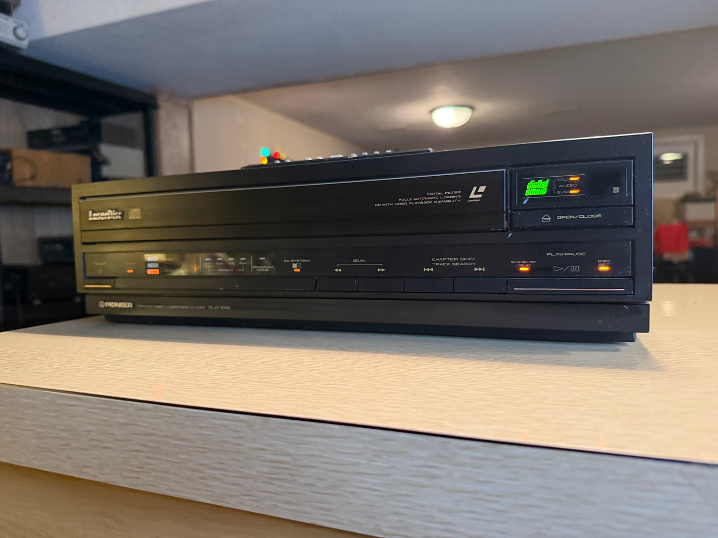 Pioneer CLD-1010 High Fidelity Laserdisc Player Serviced With Remote Very Rare🔥