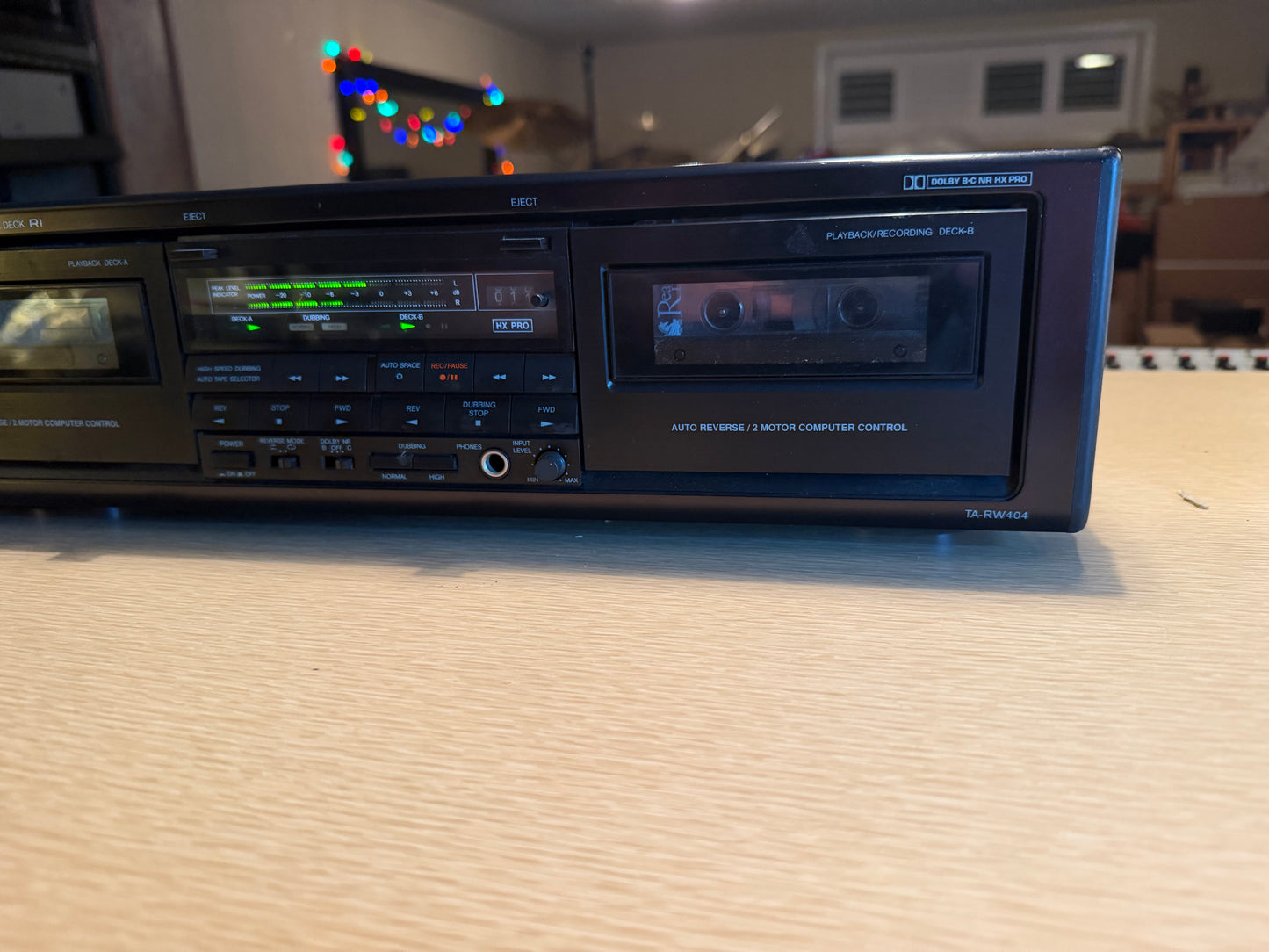 Onkyo TA-RW404 Stereo Cassette Tape Deck Player Dolby B C Auto Reverse Serviced!