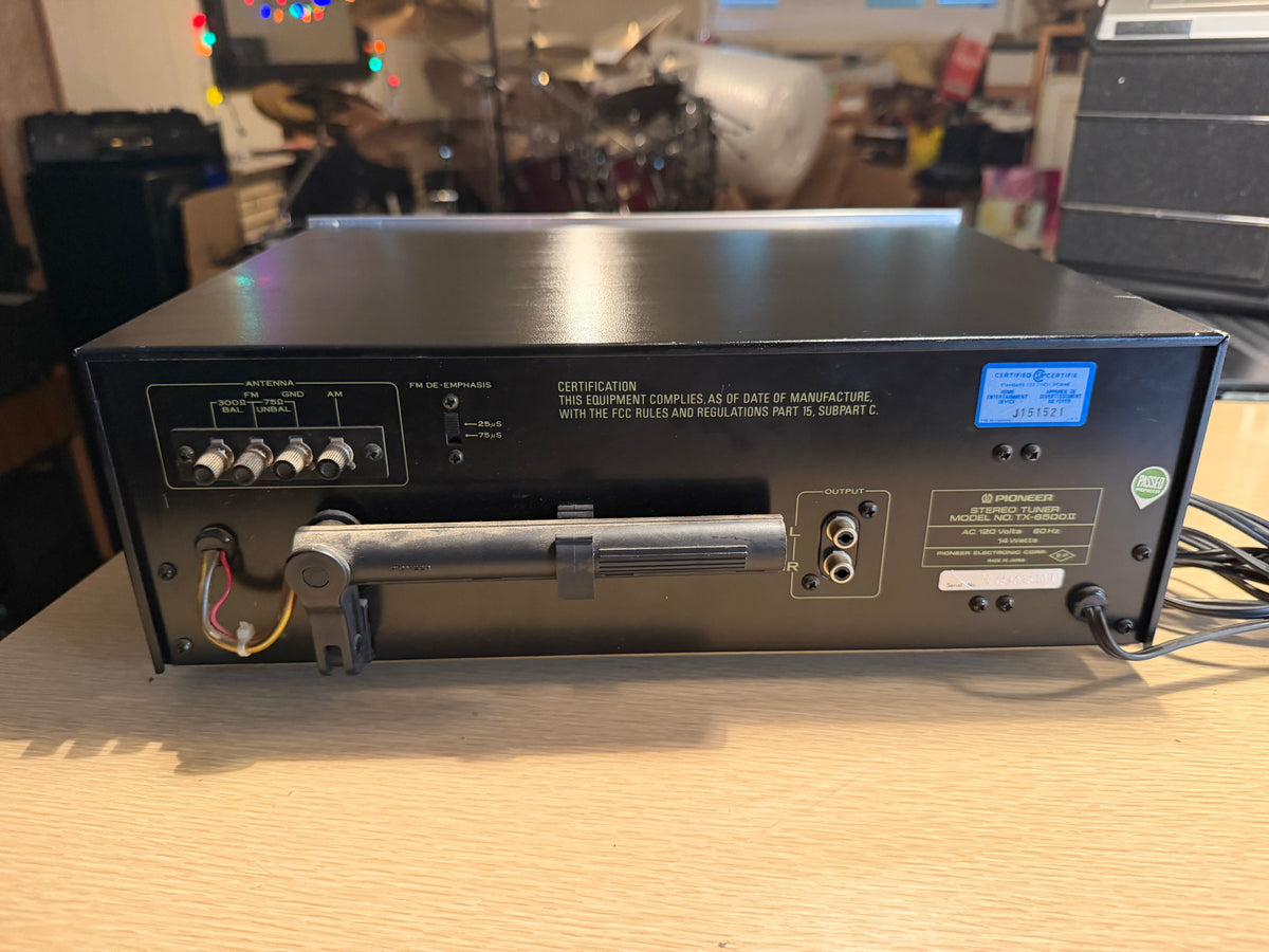 Vintage Pioneer Stereo Tuner TX-6500 II FRESH Service Beauty Very Rare Works🎶🔥