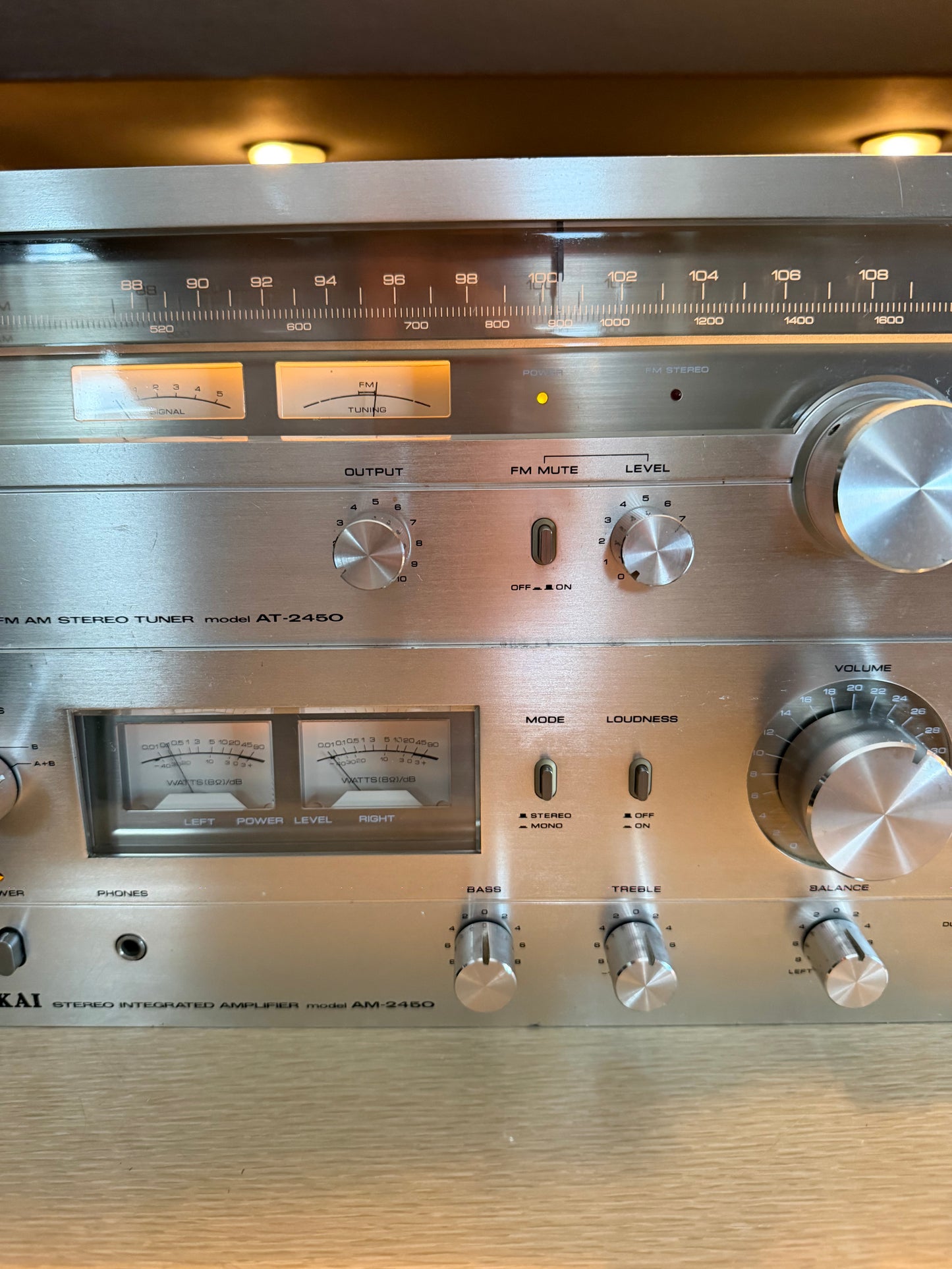 AKAI - AM-2450 Amplifier & AT-2450 Fully Serviced And Fully Operational Beauty🔥