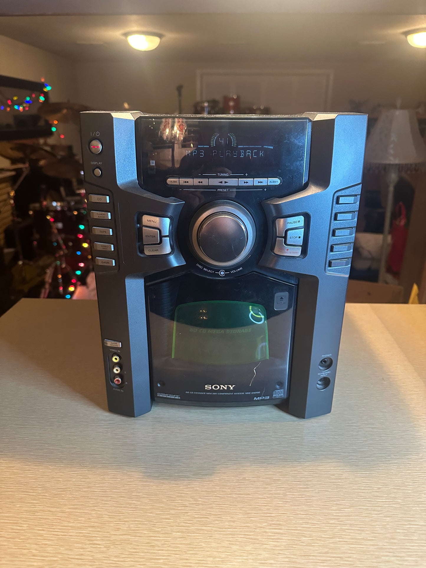 Sony MHC-GS200 60 Disc CD Changer Mini HiFi Stereo System Very Rare Tested Works
