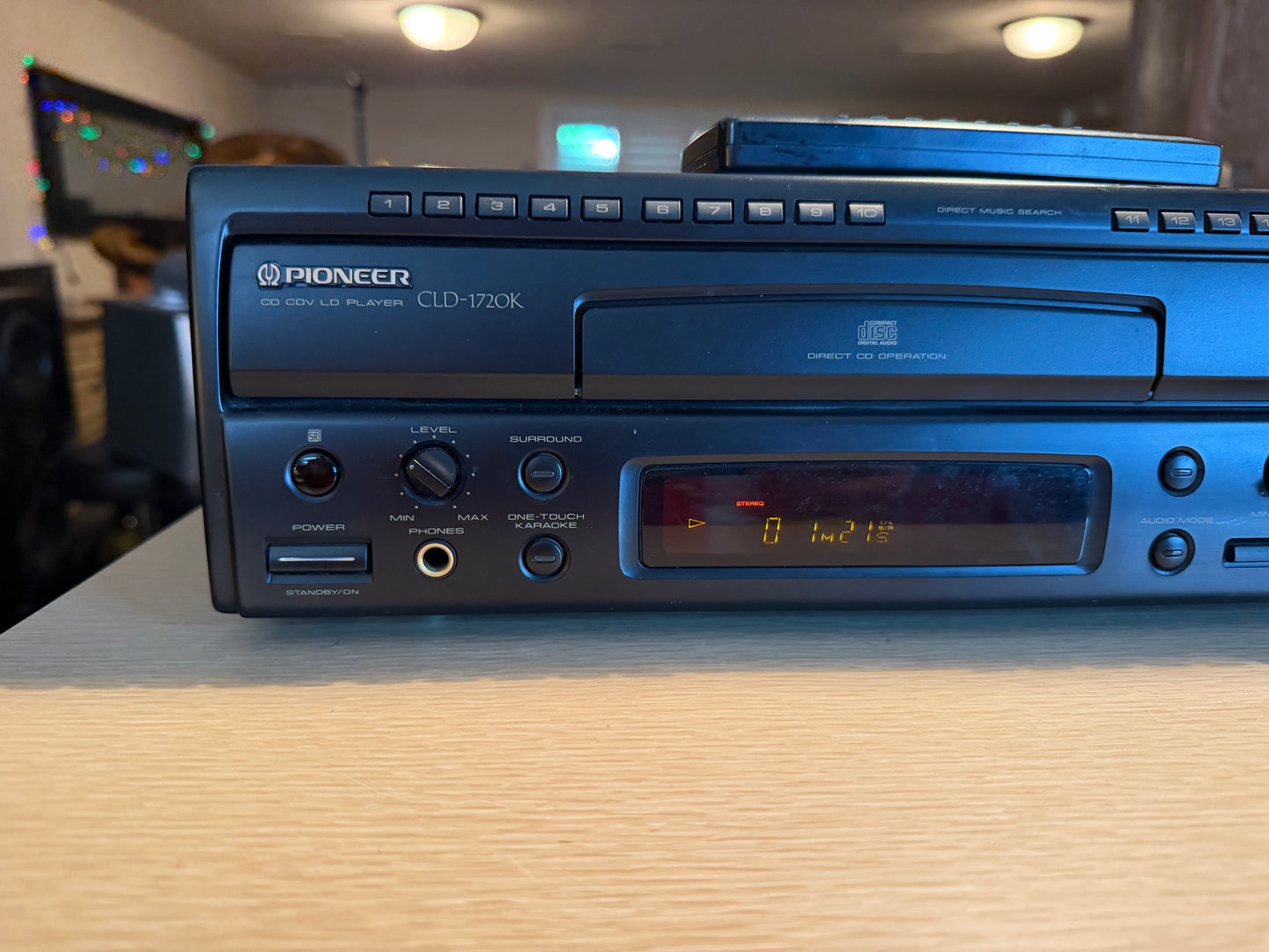 Pioneer CLD-1720K Cd Cdv Ld Laserdisc Karaoke Player Excellent Serviced Remote🔥