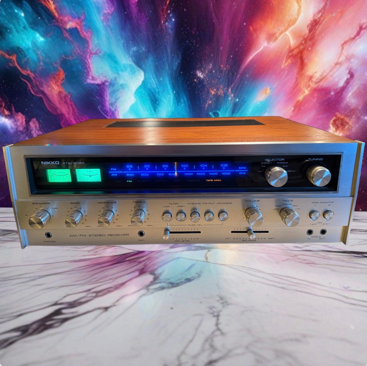 Vintage Nikko STA-9090 Stereo AM/FM Receiver Near Mint Full Fresh Service Rare🔥