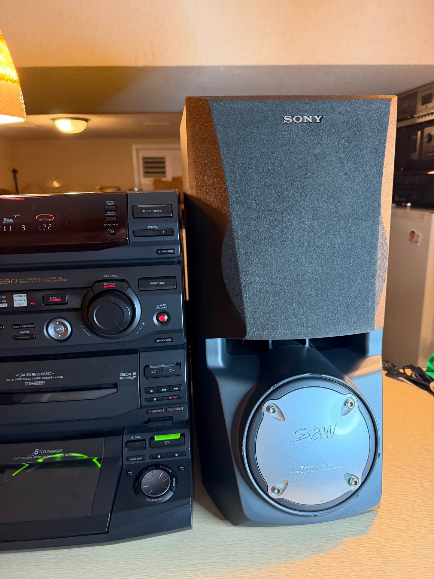 Vintage Sony LBT-D590 Model HCD-D590 Stereo System Tested Fully Functional 🔥