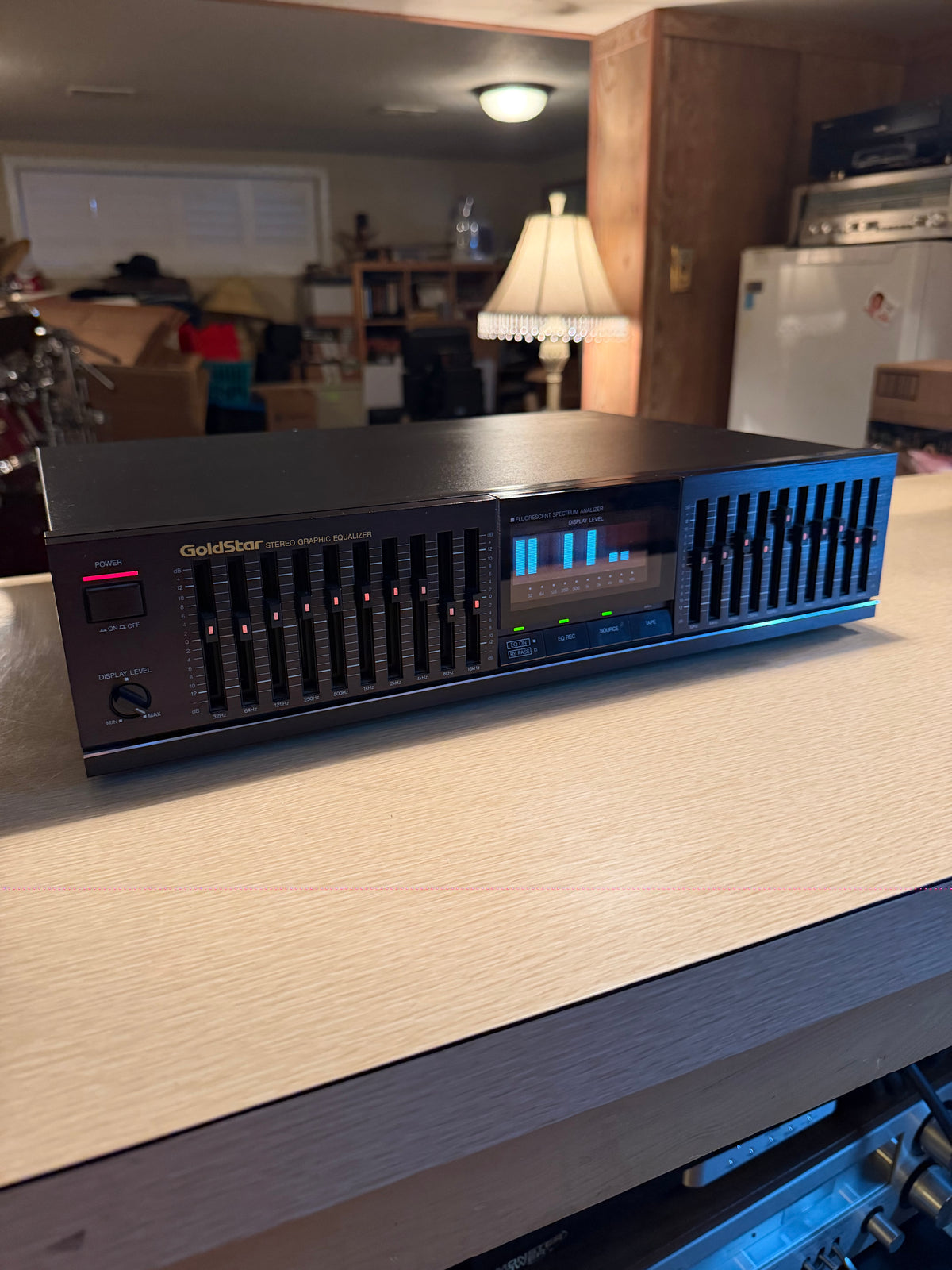 GoldStar GSQ-9310 Stereo Graphic Equalizer Spectrum Analyzer Serviced X Rare🔥