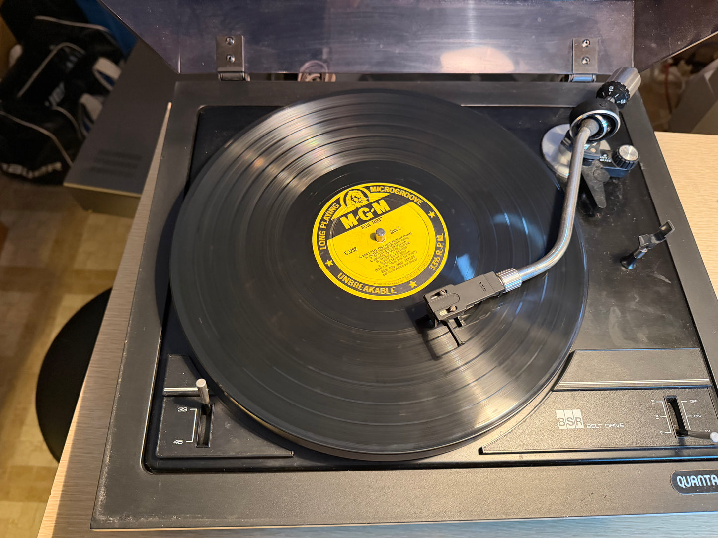 BSR Quanta 420 Belt Drive Drive Turntable VTG Rare Serviced Very Rare Beauty🔥🎶