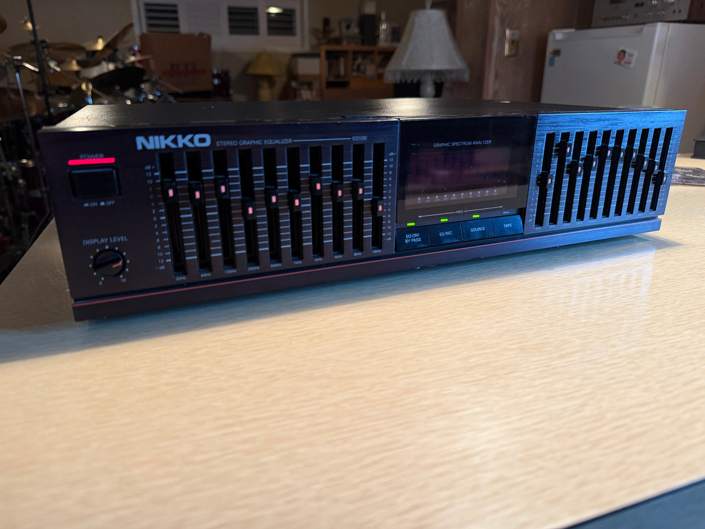 Vintage Nikko EQ100 Stereo Graphic Equalizer 10 Band Fully Serviced Rare