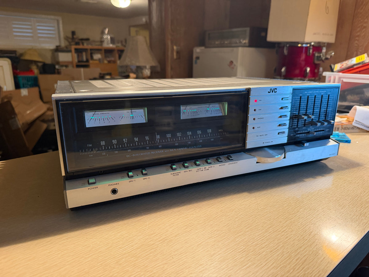 Vintage JVC JR-S301 Stereo Integrated Receiver Graphic Equalizer Serviced 60WPC!