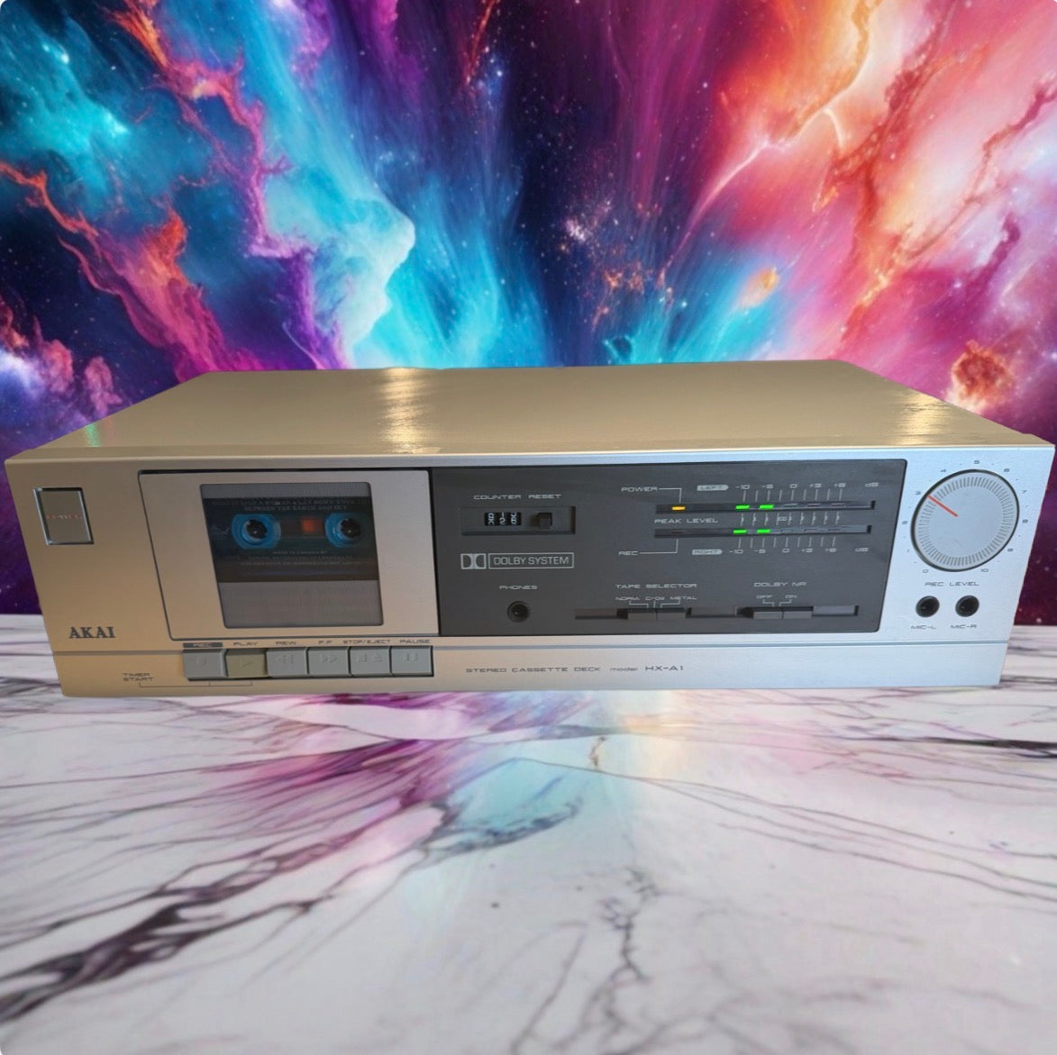 Akai HX-A1 Stereo Cassette Deck player recorder FRESH SERVICING WORKS GREAT🎶🔥