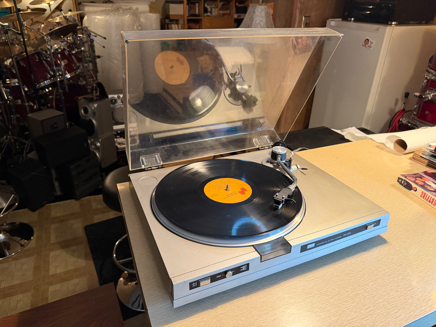 SANSUI FR-D25 TURNTABLE WORKING SANSUI CARTRIDGE BEAUTY V RARE SOUNDS WICKED🎶🔥