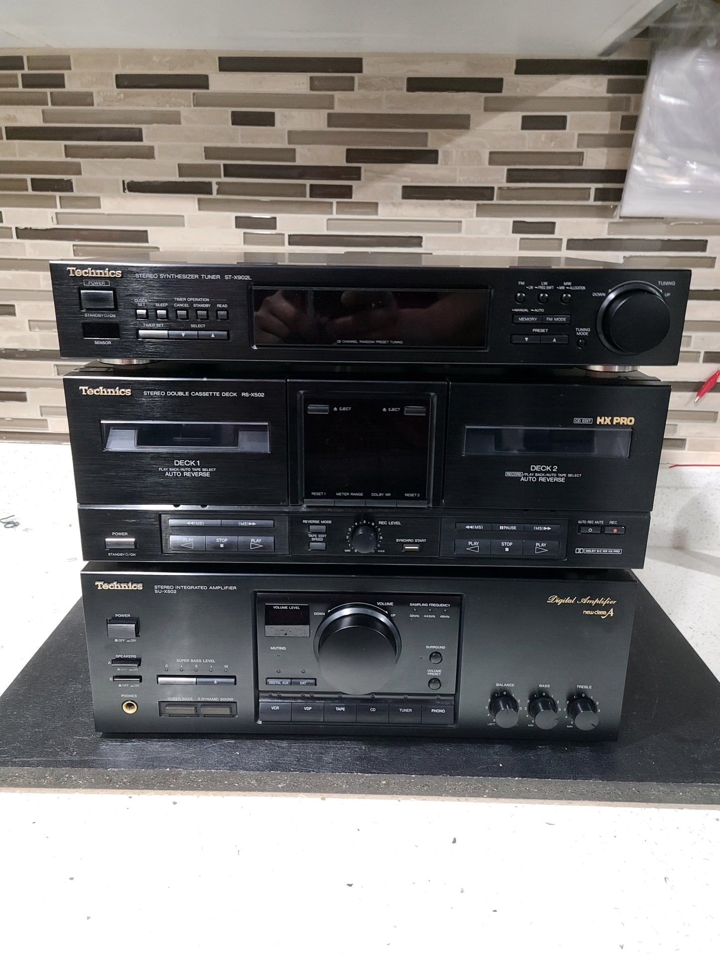 Technics Vintage Stack System SU-X502D Fully Working Rare Hifi Separates