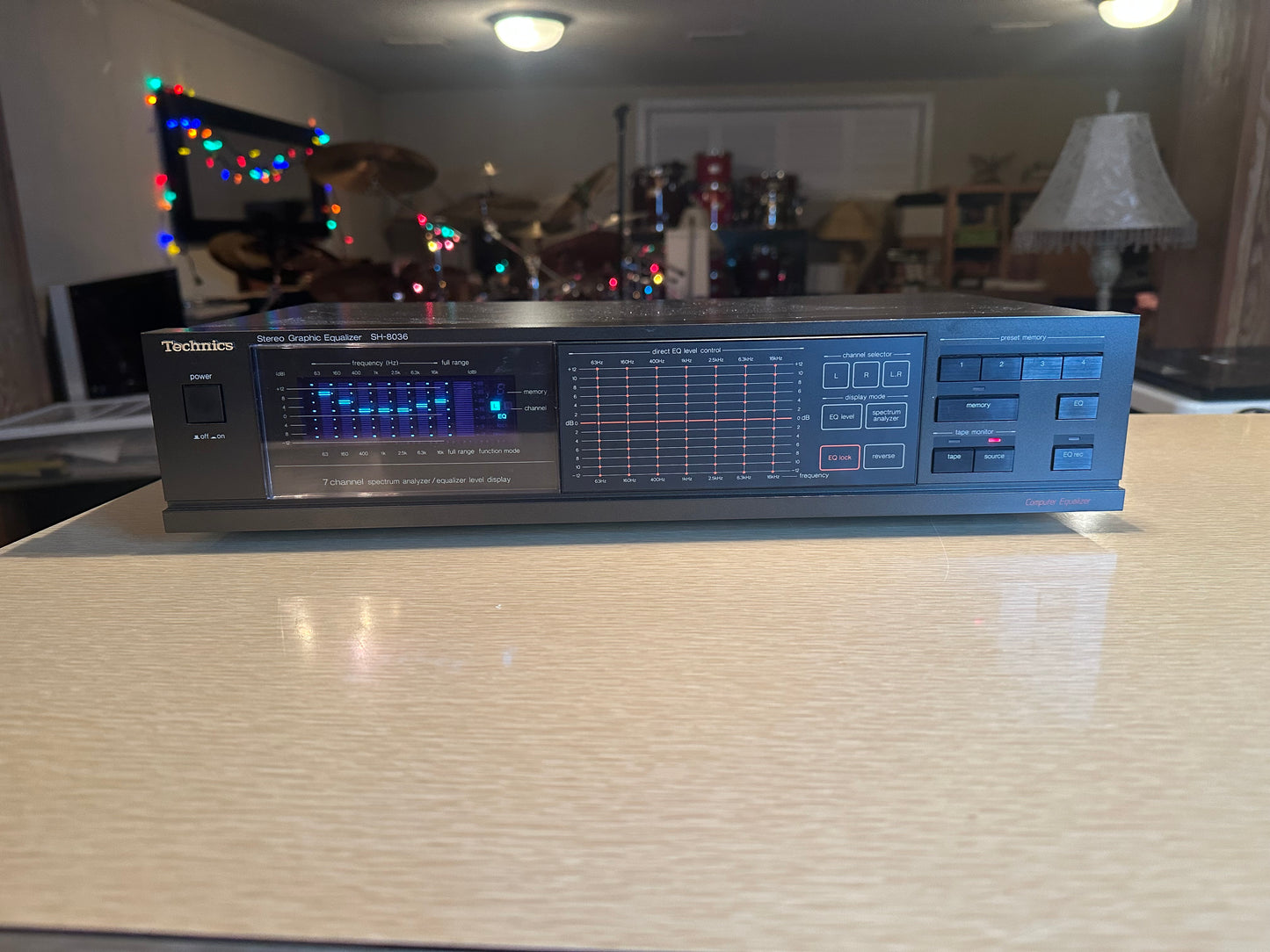 Vintage Technics SH-8036 7 Channel Graphic Equalizer Freshly Serviced Near Mint