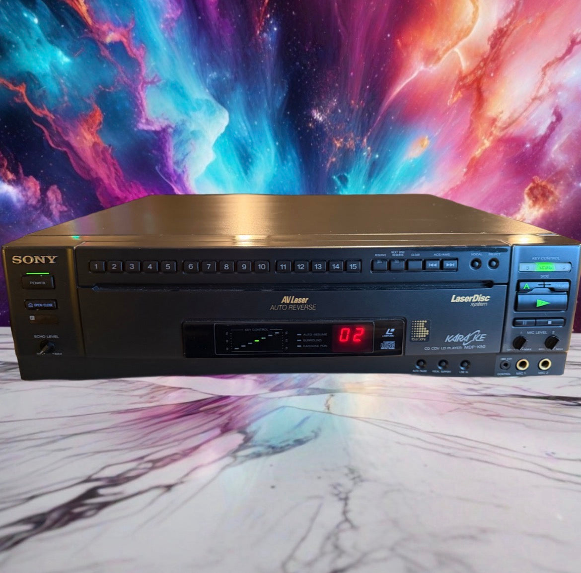 Sony MDP-K50 Laserdisc CDV CD LD Optical Disc Player New Belts Extremely Rare🔥