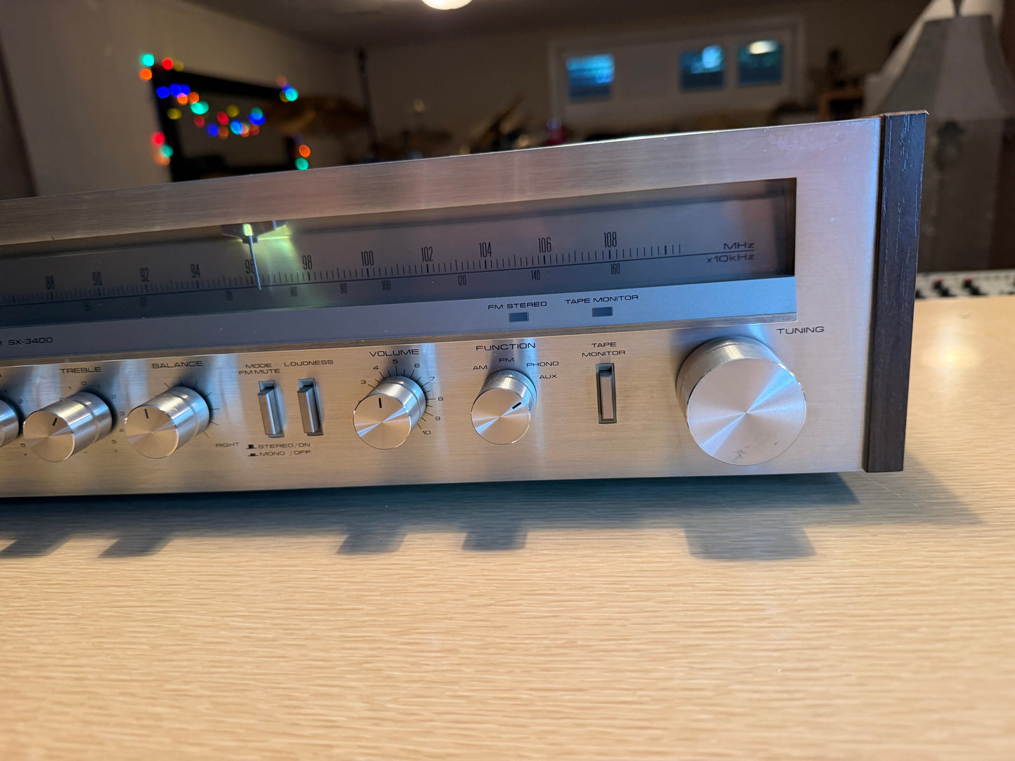 Vintage Pioneer SX-3400 AM/FM Stereo Receiver Tested Freshly Serviced Excellent!