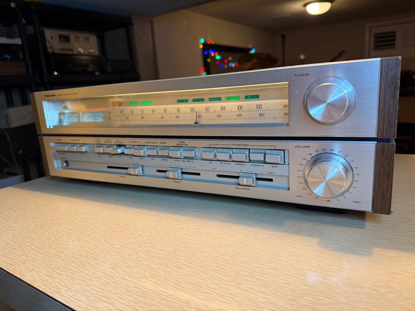 Vintage Toshiba SA-620 Vintage Stereo Receiver Made in Japan SERVICED BEAST!