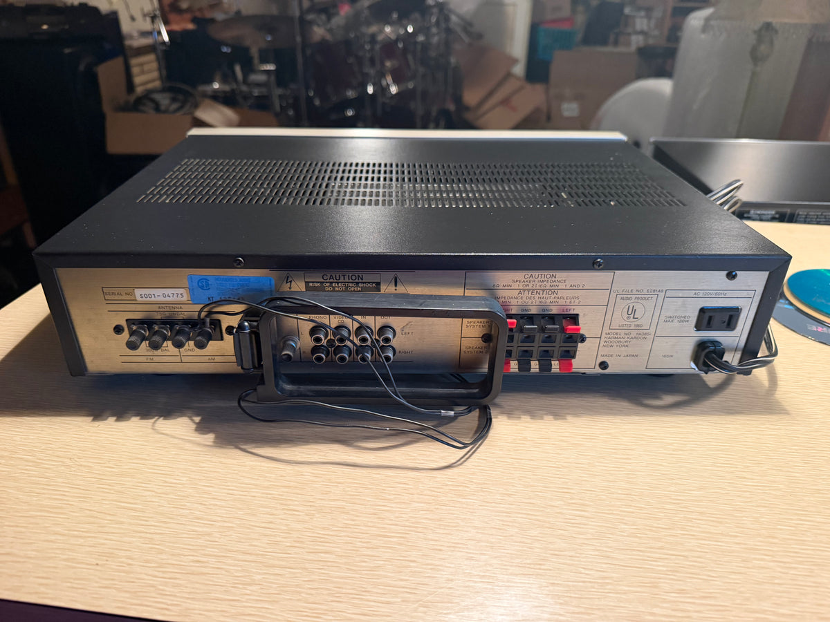 Harman Kardon HK385i stereo receiver. Good Condition. Silver Face Serviced🎶🔥