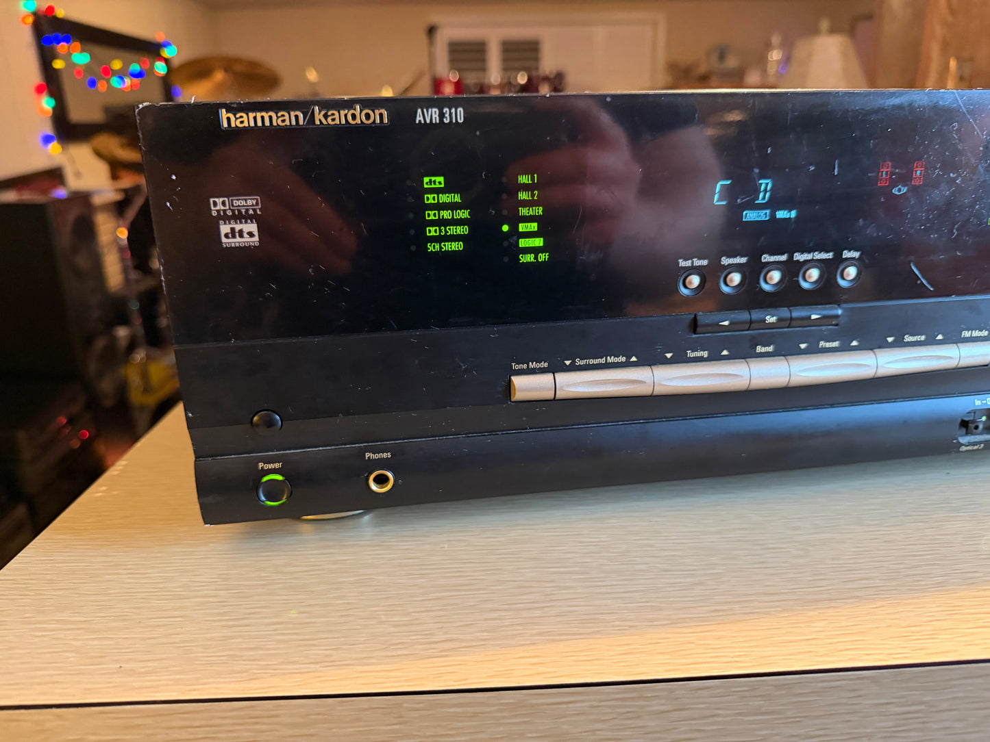 Harman Kardon AVR-310 AV Receiver 🎵 Home Theater 5.1 Ch Dolby Black *SERVICED*