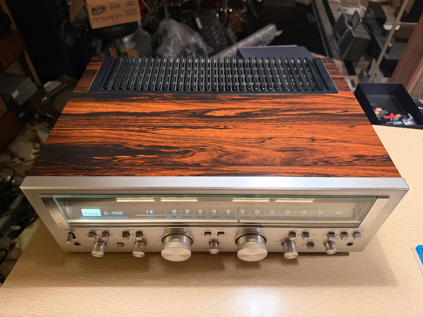 Sansui G-7500 Stereo Receiver Full Fresh Service New Bulbs Installed Near Mint!