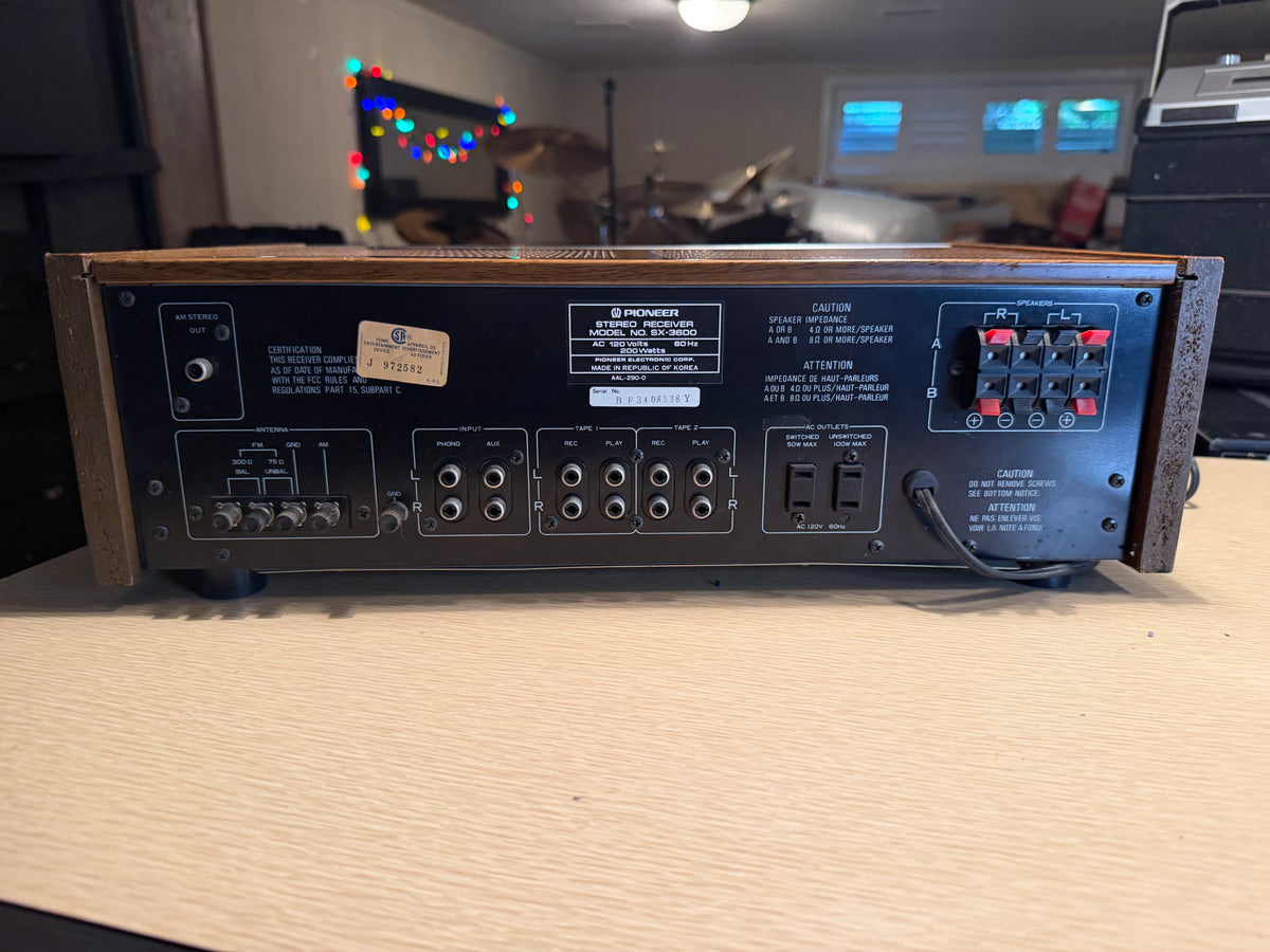 Pioneer SX-3600 Stereo Receiver Near Mint Full FRESH SERVICING Beautiful Sound🎶