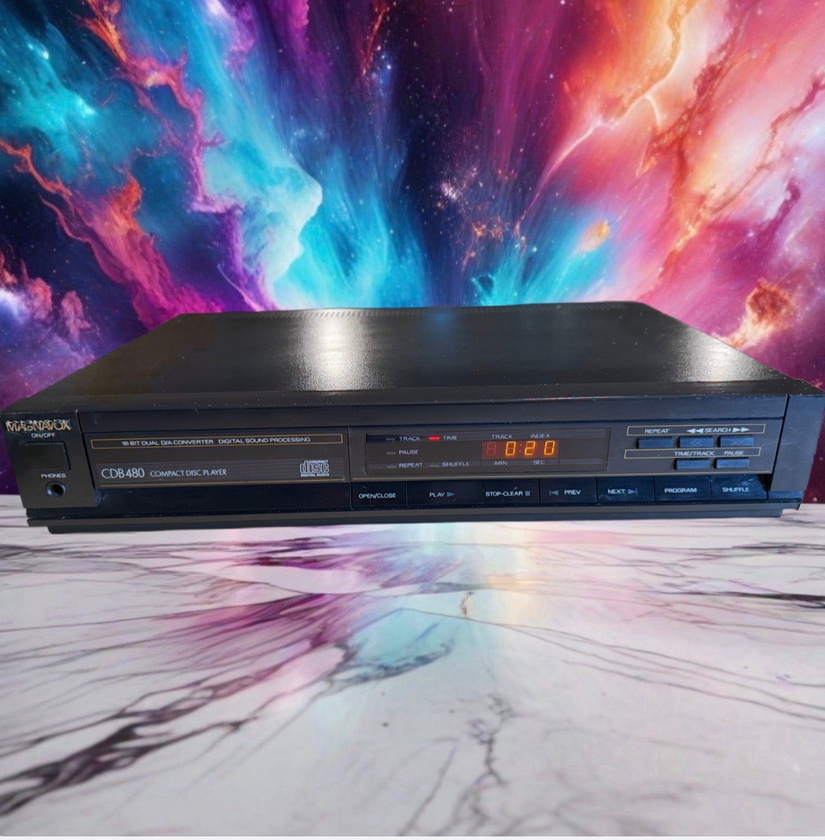 Vintage Magnavox CDB 480 CD Player High Fidelity Serviced New Belts Very Rare🔥