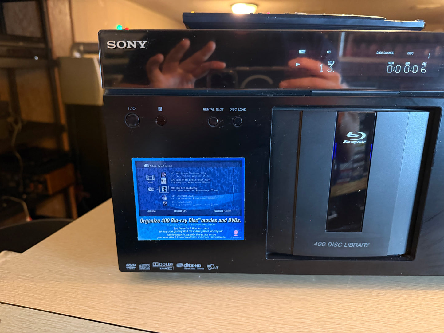 SERVICED Sony BDP-CX960 HDMI 400 Disc Bluray Changer Player With Remote/HDMI 🔥