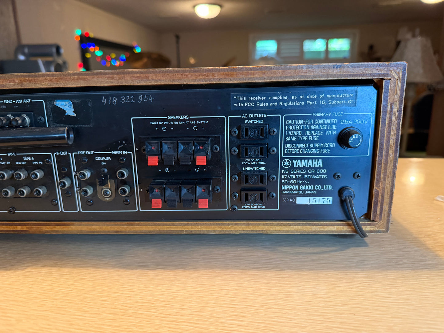 Vintage Yamaha CR-600 Natural Sound Stereo Receiver  Serviced & Cleaned Beauty🎶