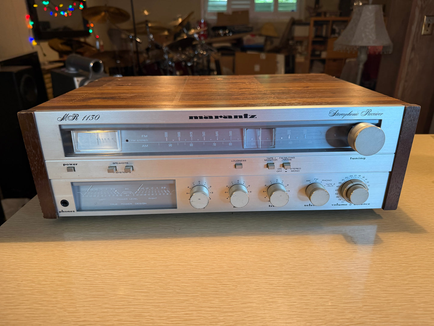 Vintage Marantz Receiver MR 1130 Stereo Am FM Amplifier Needs Servicing READ