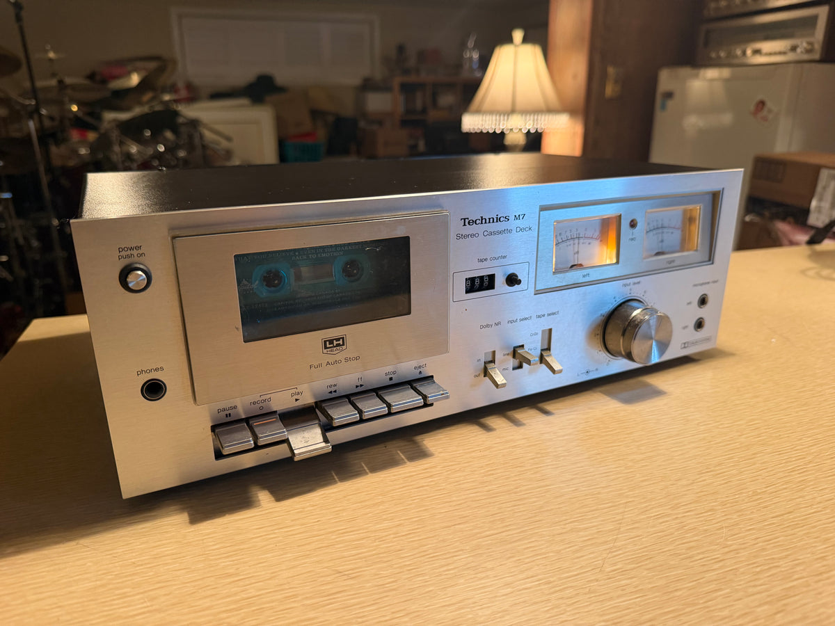 Technics RS-M7 Stereo Cassette Deck Works Great Full Fresh Service Near Mint🎶🔥
