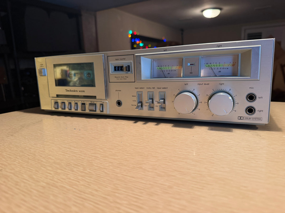 Technics RS-M205 Stereo Tape Cassette Deck Near Mint! Vintage Japan *Serviced*🔥