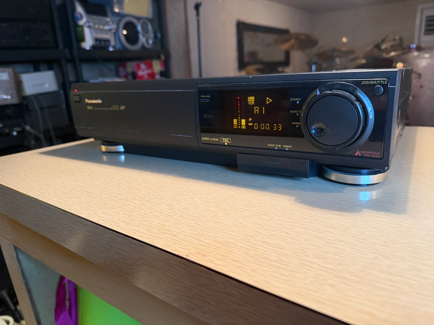 Panasonic AG-1970P AG-1970 VHS SVHS Super Player Deck PRO Editing TBC VCR Tested