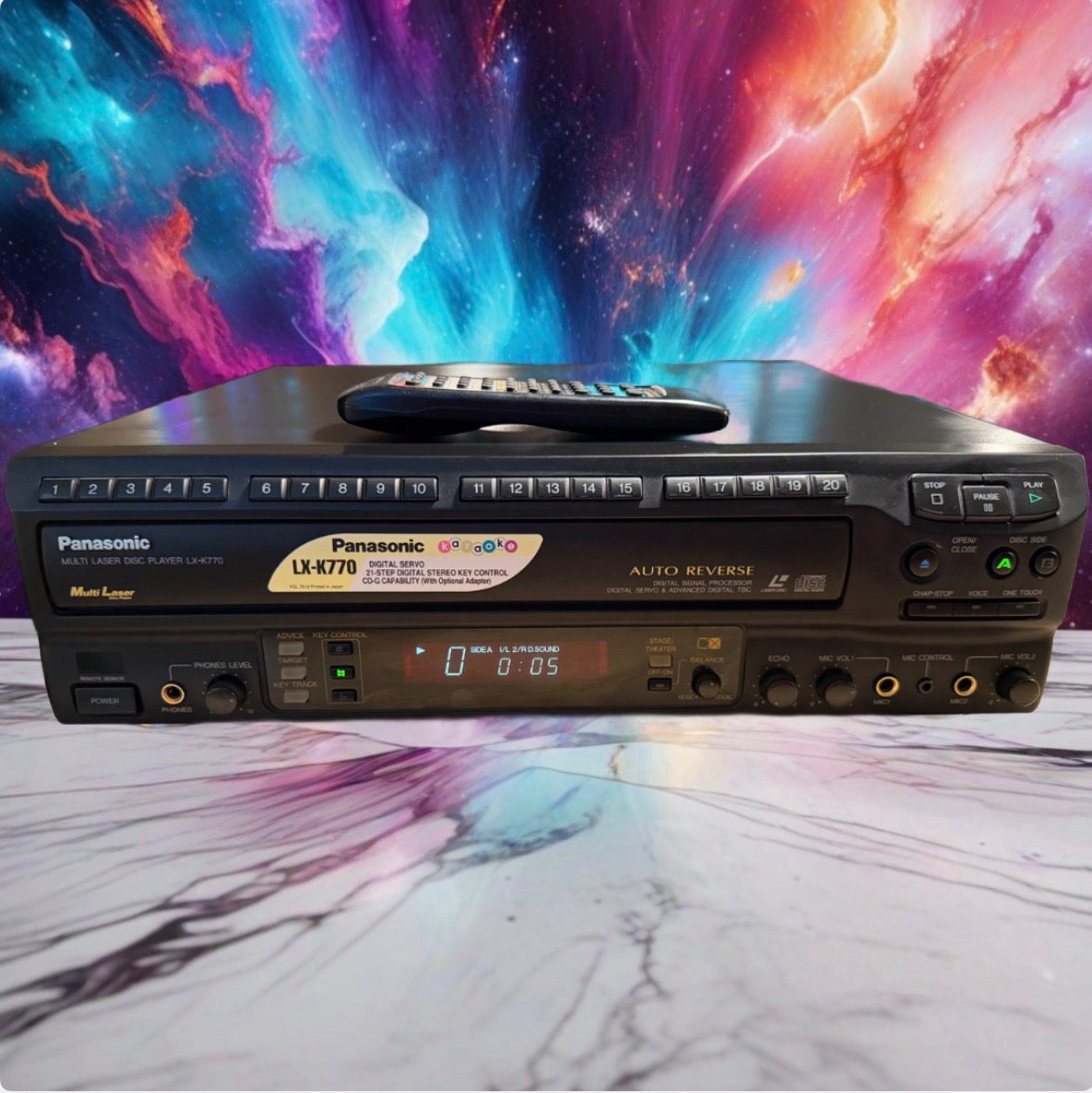 Panasonic LX-K770 Auto-Reverse LD CD Player Mint Condition Fully Tested with remote