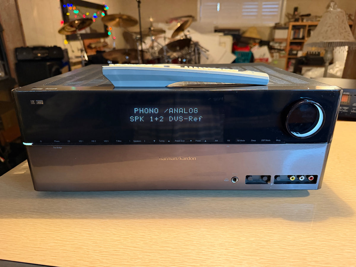 Harman Kardon Stereo HK3490 Stereo Receiver Fresh Service Remote Bundle 120WPC🔥