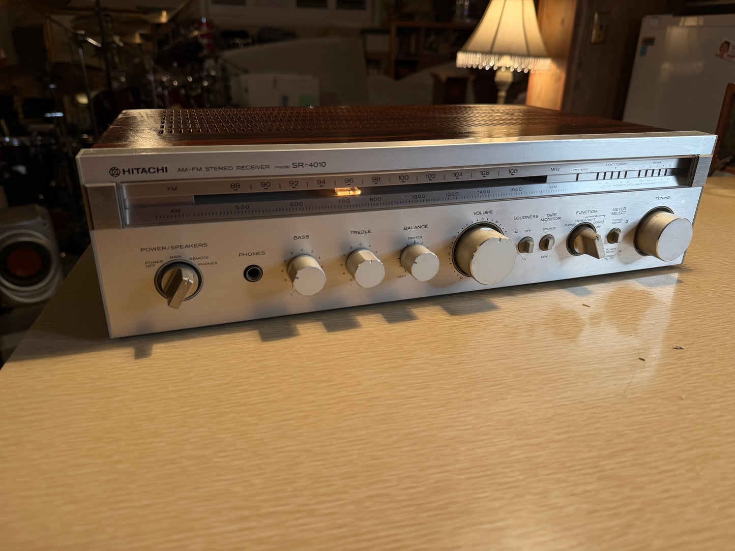 HITACHI Stereo Receiver SR-4010 Class G AMP Radio Vintage 55WPC Serviced RARE🔥