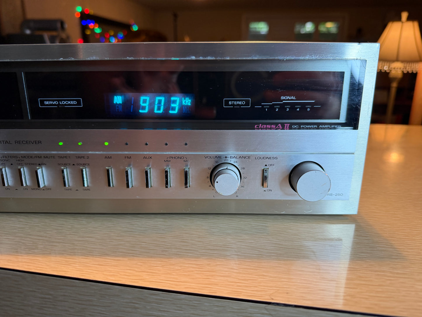 Vintage Fisher RS-250 Studio Standard Stereo Receiver Silver Japan FRESH SERVICE