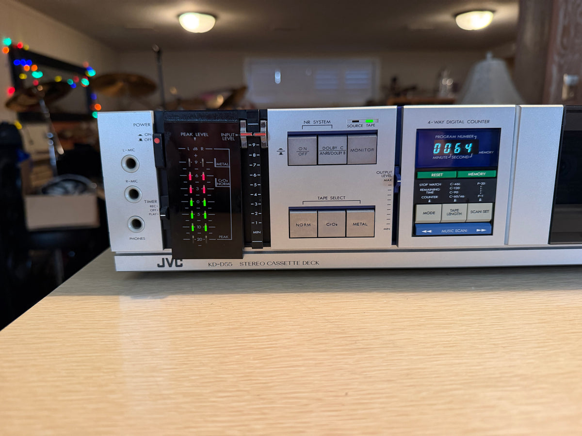 JVC Victor KD-D55 3-Head Cassette Deck High Fidelity Freshly Serviced Beauty🔥🎶
