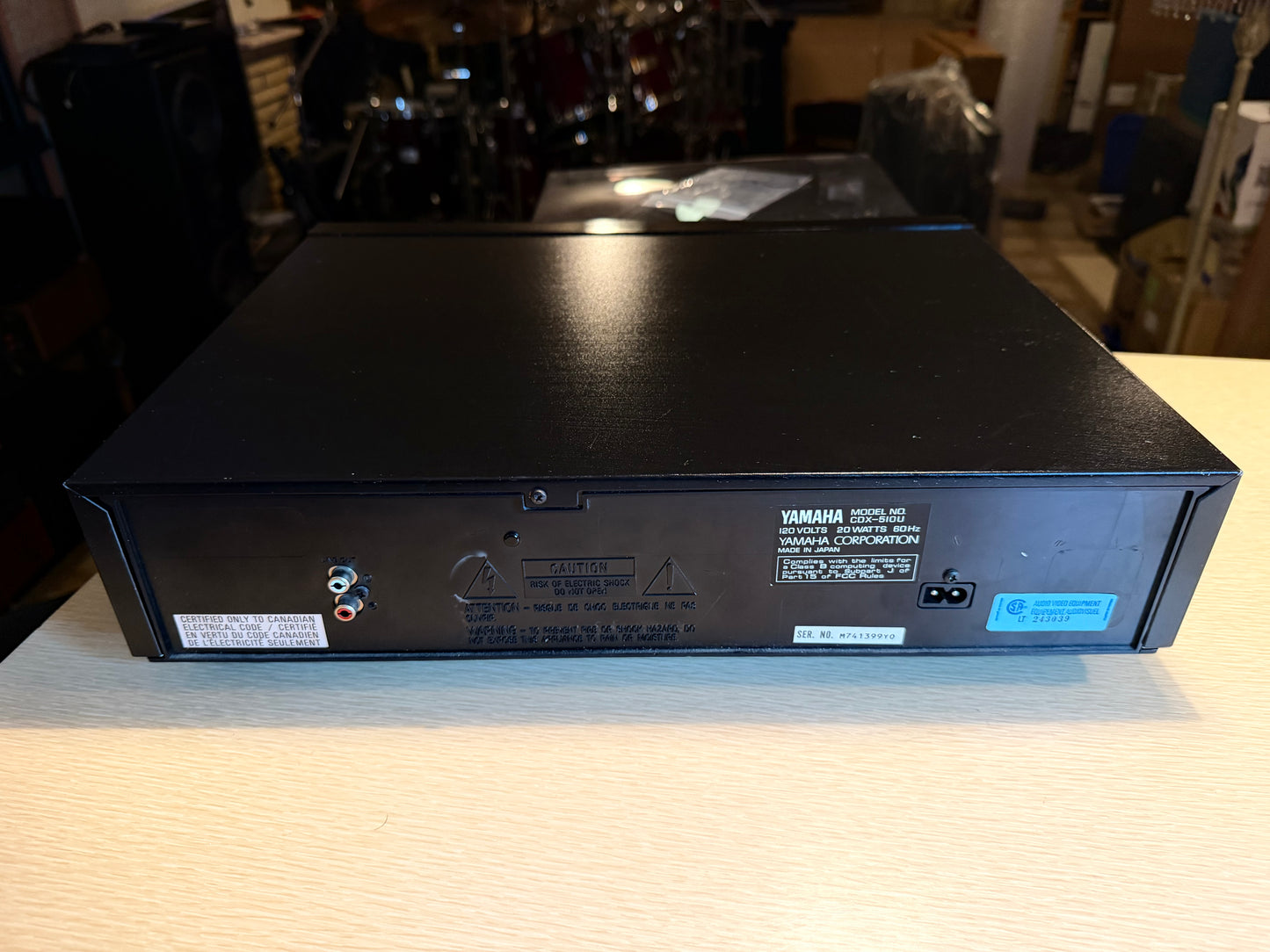 Yamaha CDX-510U Natural Sound Compact Disc Player New Belts! Tested Works Rare🔥