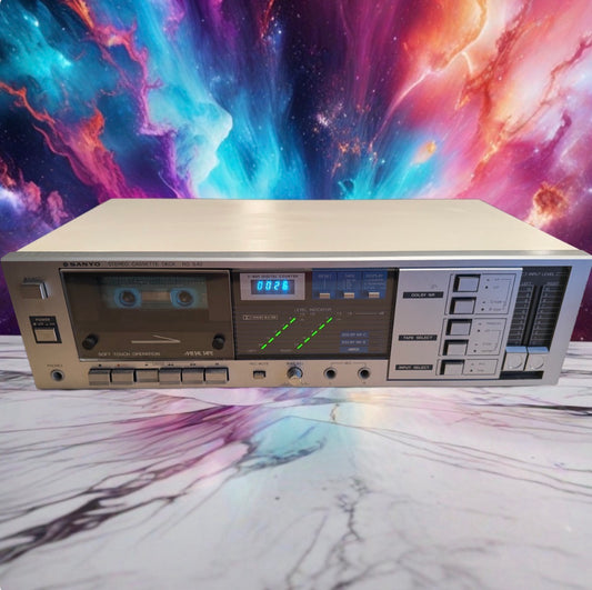 Rare Sanyo Stereo Cassette Deck RD S40 Vintage 80s Tape Player Fresh Service🔥🎶